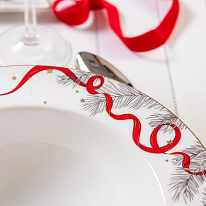 Салатница Valerie Concept "Новогодняя лента"